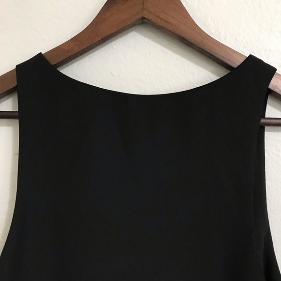 H&M Women’s 8 Black Semi-sheer Relaxed Fit Swing Sleeveless Pullover Tank Dress - Picture 5 of 12